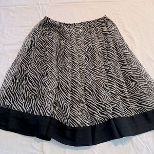 Fun zebra print skirt